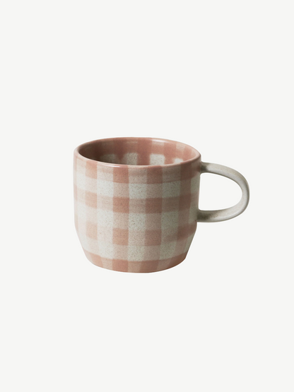 Robert Gordon - MUG SINGLE - SOFT TERRACOTTA CHECK CAT'S PYJAMAS