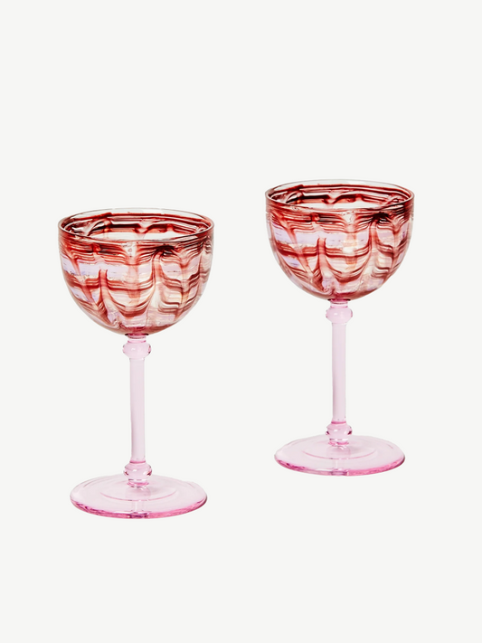 Watercolour pink coupes -  - B & N