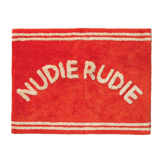 Sage x Clare Elba nudie bath mat - cherry
