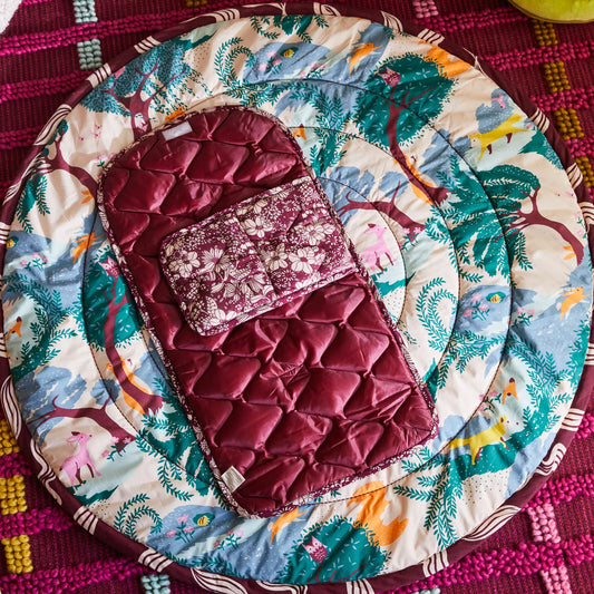 Sage x Clare Evette change mat - mahogany