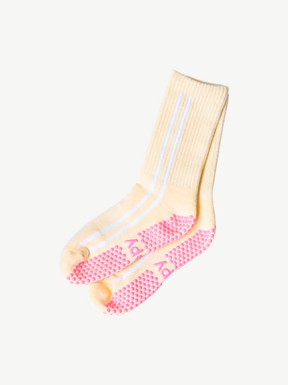 Sidestripe Crew Grippy Socks