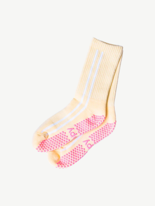 Sidestripe Crew Grippy Socks