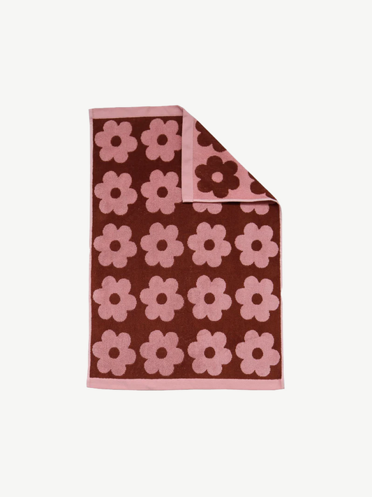 Mosey me - winter flowerbed hand towel