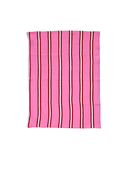 Mosey Me - raspberry striped tea towel